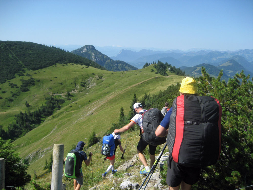 Auf dem Weg zum Spitzstein