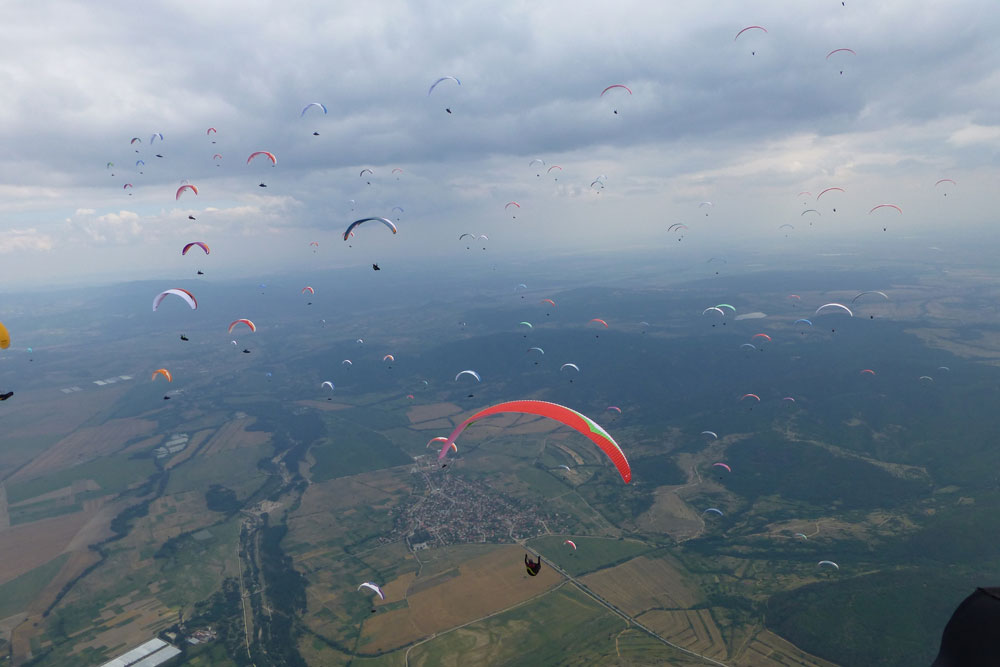 Während des Fluges