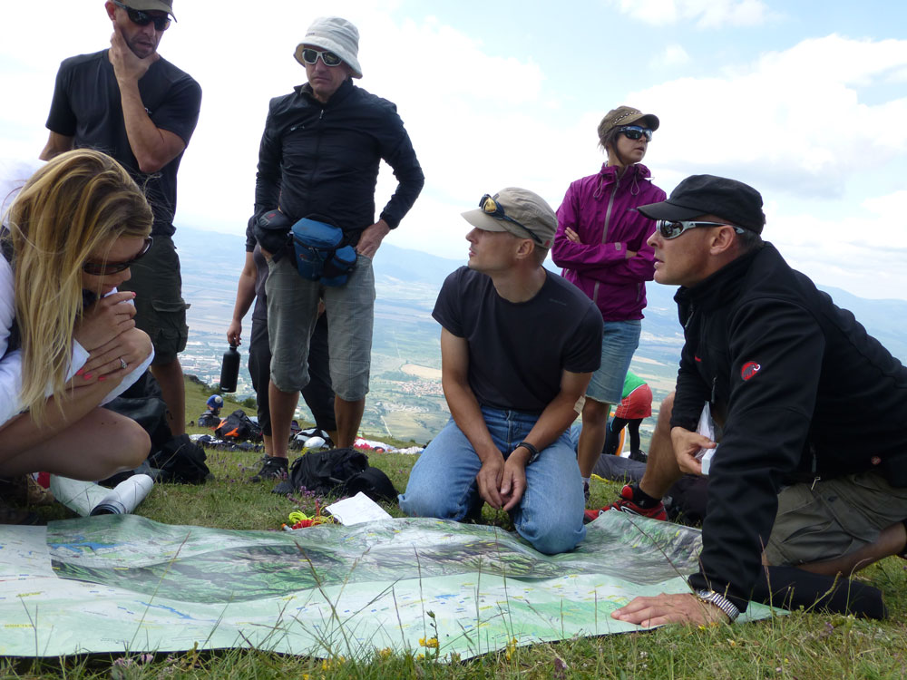 Team Germany bespricht den Task