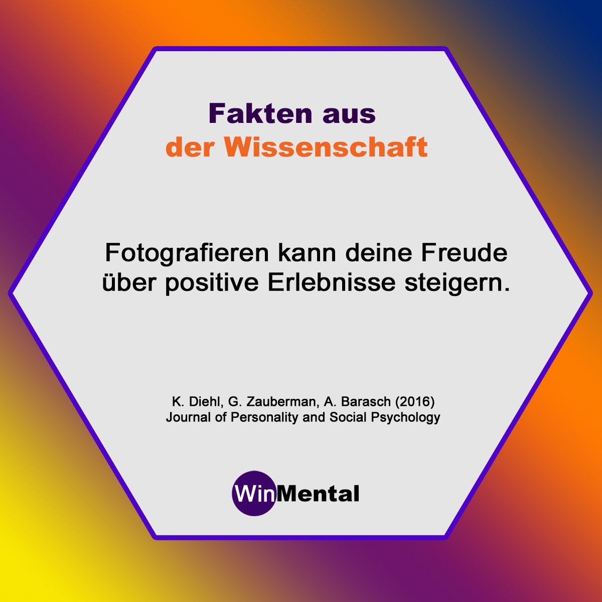 Fotografieren steigert Freude