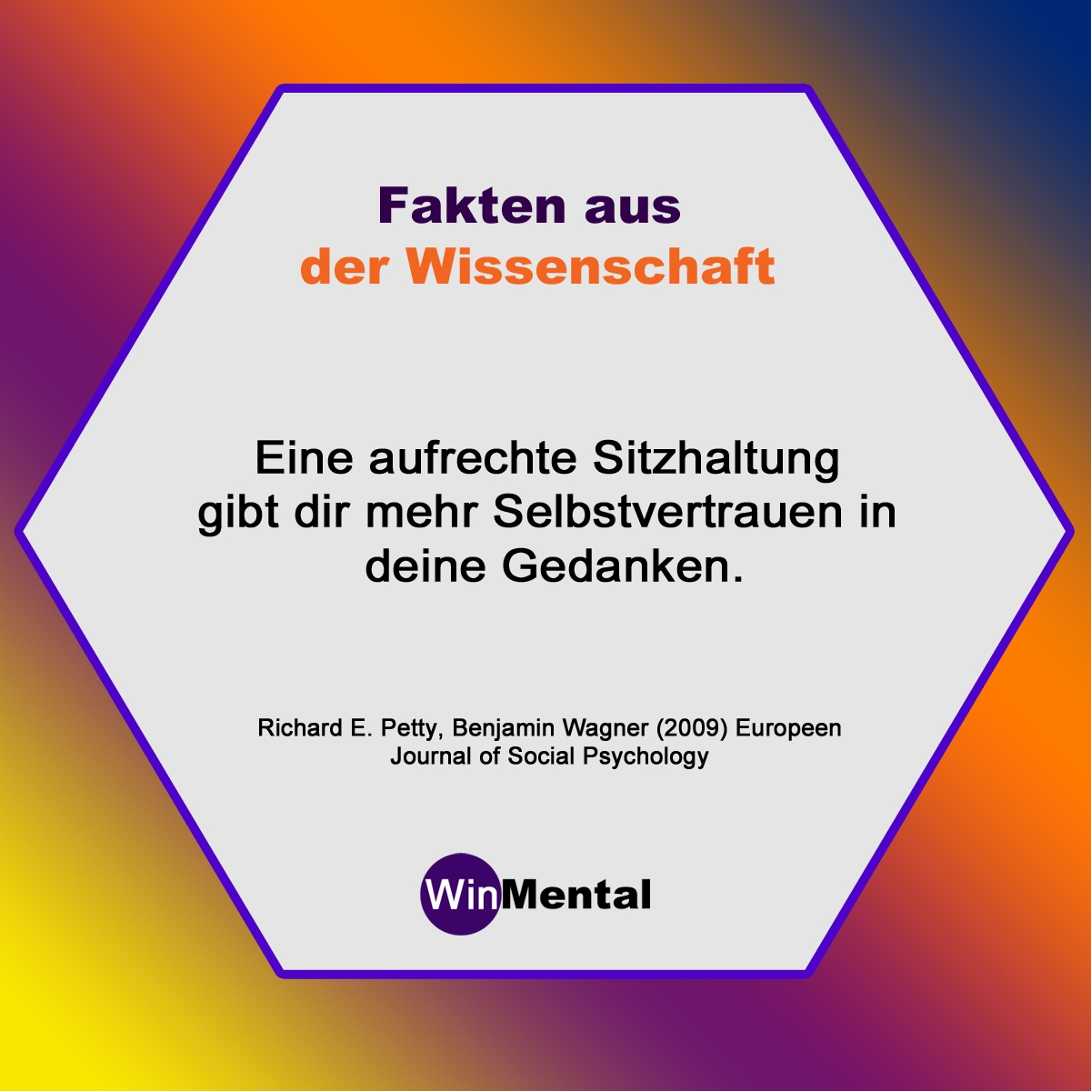 Mehr Selbstvertrauen durch aufrechtes Sitzen